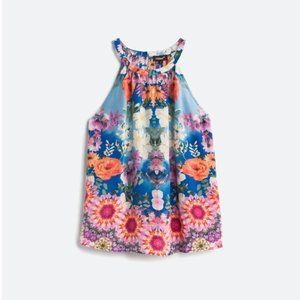 TOLANI Valerie Silk Halter Blouse